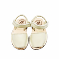 Avarca infantil napa crema vista superior